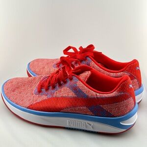 Puma Dynamic Red and Blue Athletic Shoes